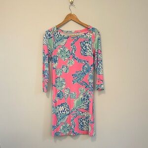 Lily Pulitzer Sophie Shift Dress 3/4 sleeve - Small